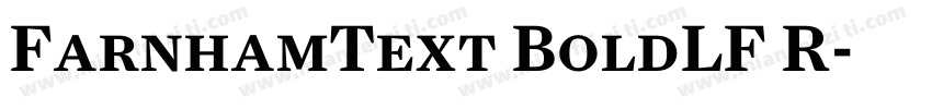 FarnhamText BoldLF R字体转换